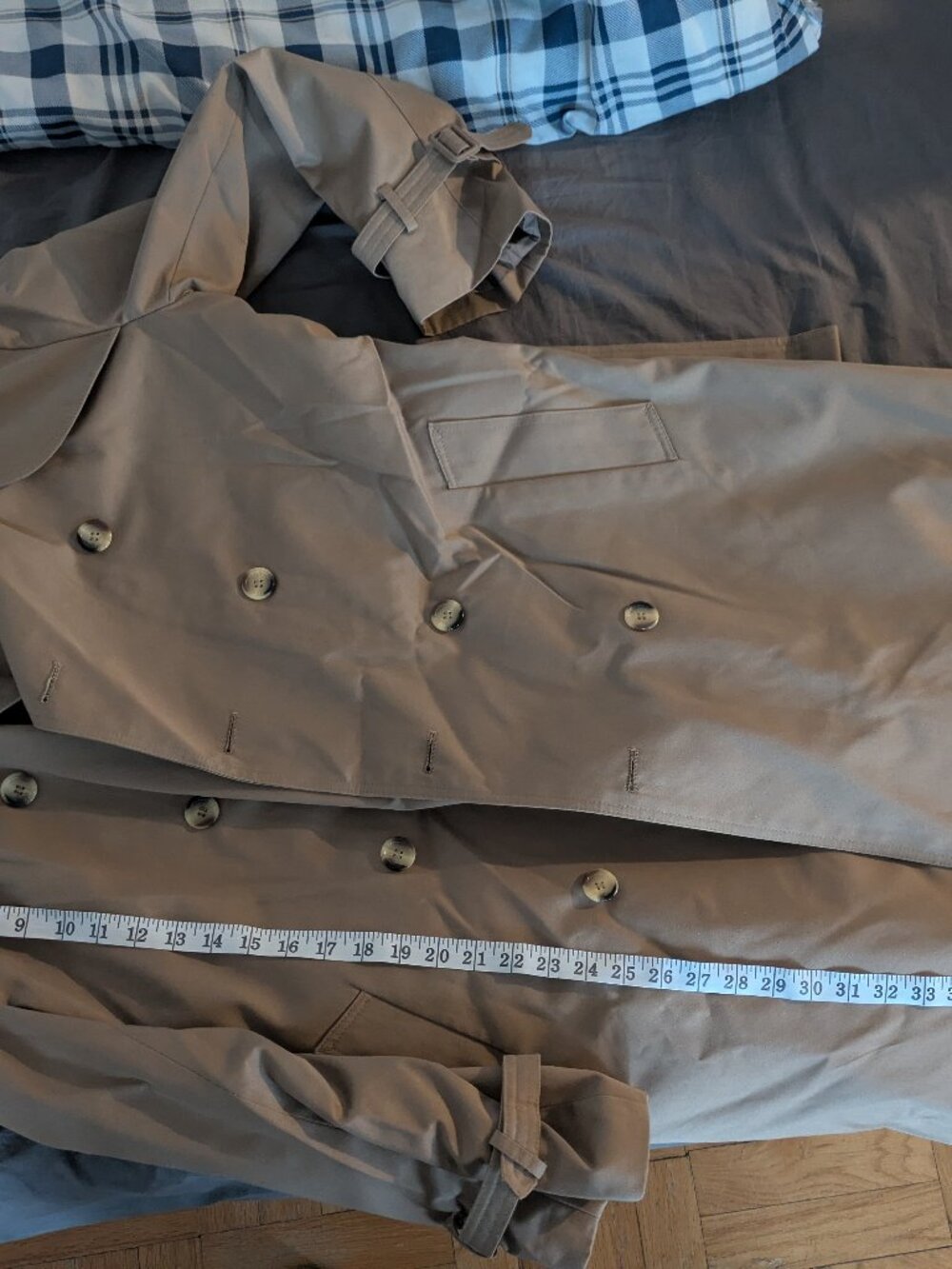 Stormport Khaki Trenchcoat 42R Men's Medium - Picture 6 of 7